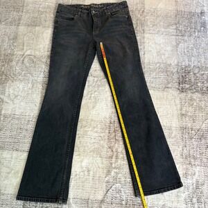 Harley Davidson Womens Jeans Size 10 Long Black Denim Bootcut Motorcycle Biker‎